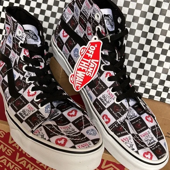 Vans Sk8-Hi Tapered Love Letters Black/True White Men’s sneakers - Picture 7 of 16